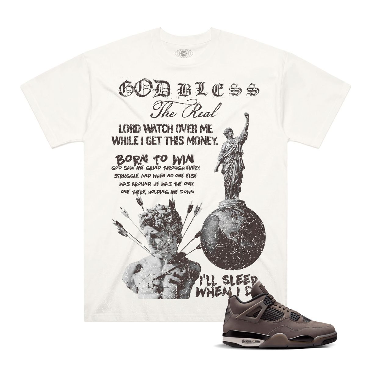 Hasta Muerte JR4 Top Of The World Tee Natural