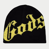 Godspeed OG Logo Studded Beanie Black/Yellow