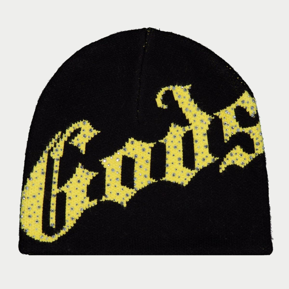 Godspeed OG Logo Studded Beanie Black/Yellow