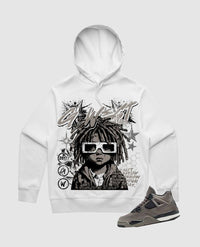 G west Men's urban genesis hoodie White/Cave stone