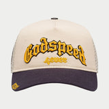 Godspeed Gs Forever Trucker Hat Bone/Yellow/Navy Blue