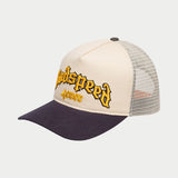 Godspeed Gs Forever Trucker Hat Bone/Yellow/Navy Blue