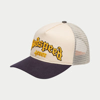 Godspeed Gs Forever Trucker Hat Bone/Yellow/Navy Blue
