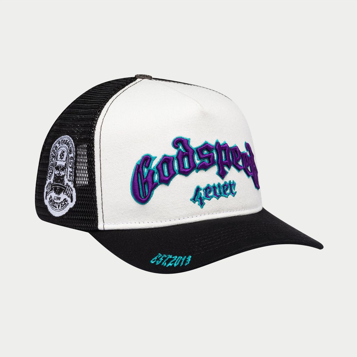 Godspeed Gs Forever Trucker Hat Teal/Purple – VIP Clothing Stores Godspeed Gs Forever Trucker Hat Teal/Purple – VIP Clothing Stores