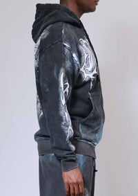 First Row Tribal baggy Jogger Set Black