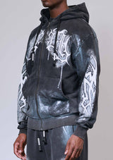 First Row Tribal baggy Jogger Set Black