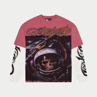 Godspeed Space Traveler Layered L/S Tee Pink