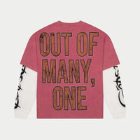 Godspeed Space Traveler Layered L/S Tee Pink