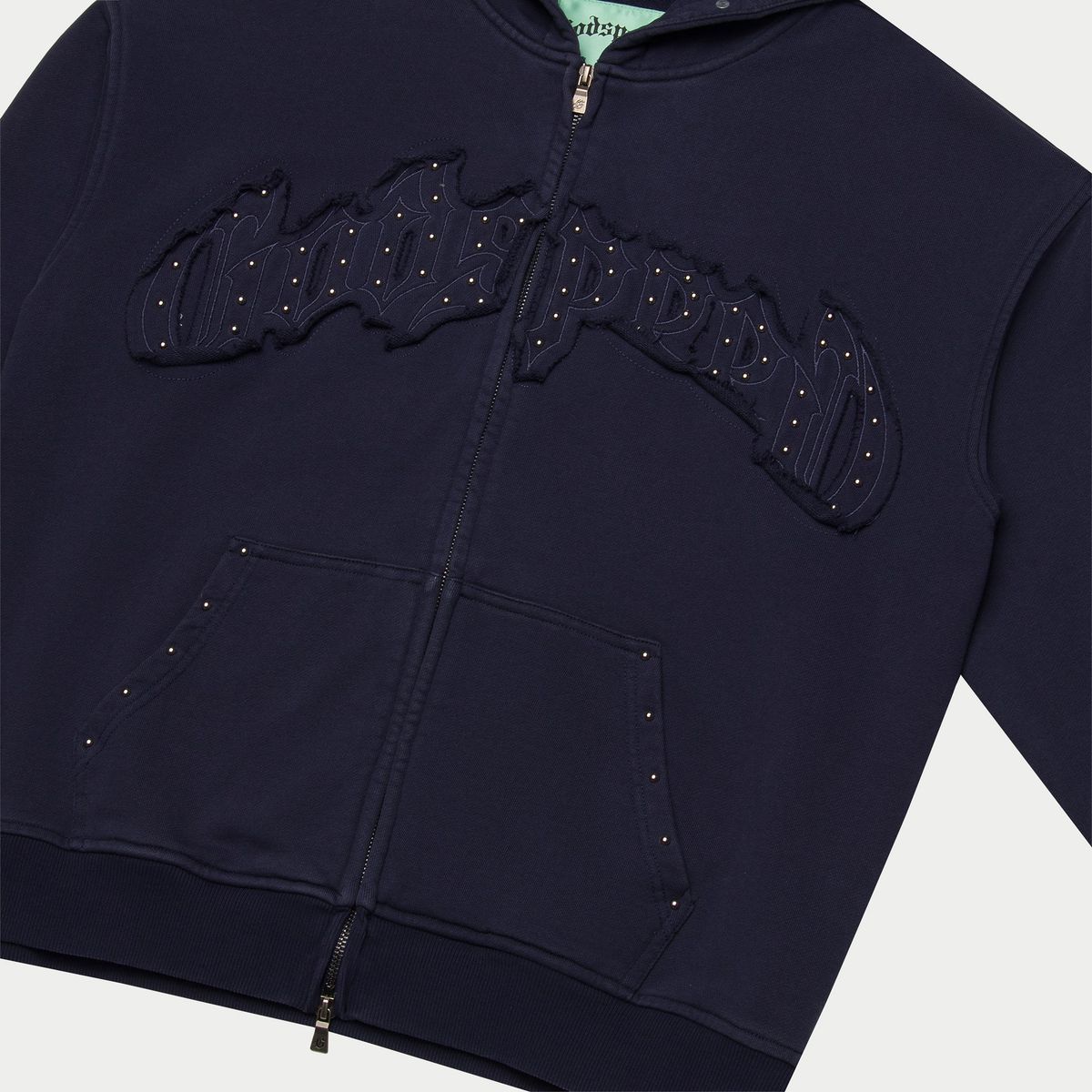 Godspeed Symmetric Studded Jogging Set Navy Blue