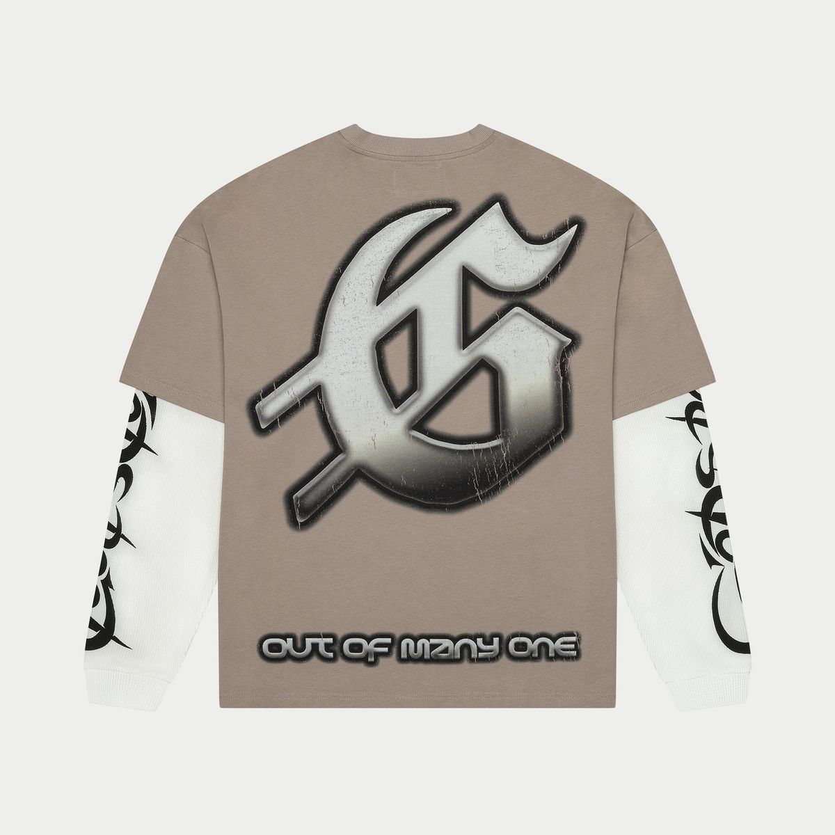 Godspeed Sunken Liberty 2 Layered L/S Tee Stone Grey