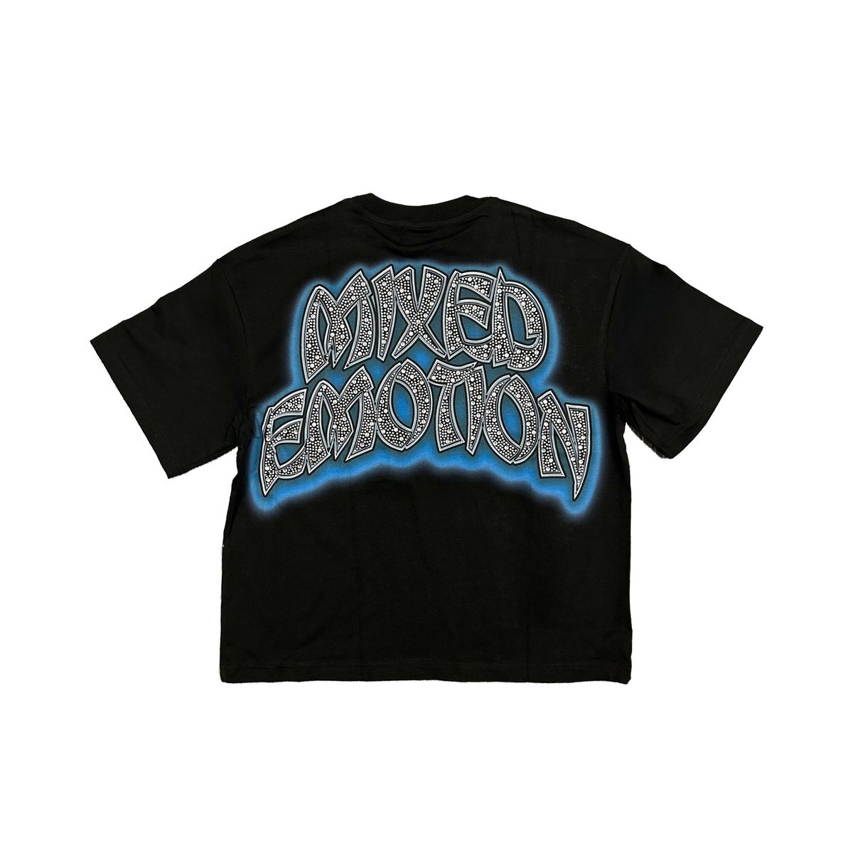 Mixed Emotion Rhinestone sprit tee black