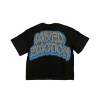 Mixed Emotion Rhinestone sprit tee black