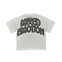 Mixed Emotion Rhinestone Arch Angel Tee white