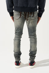 Serenede Gunmetal Jeans Steel Blue Grey Overdye