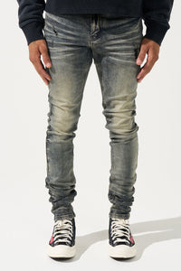 Serenede Gunmetal Jeans Steel Blue Grey Overdye