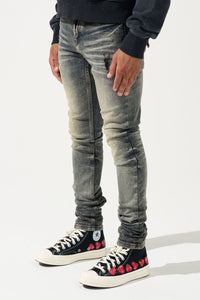 Serenede Gunmetal Jeans Steel Blue Grey Overdye