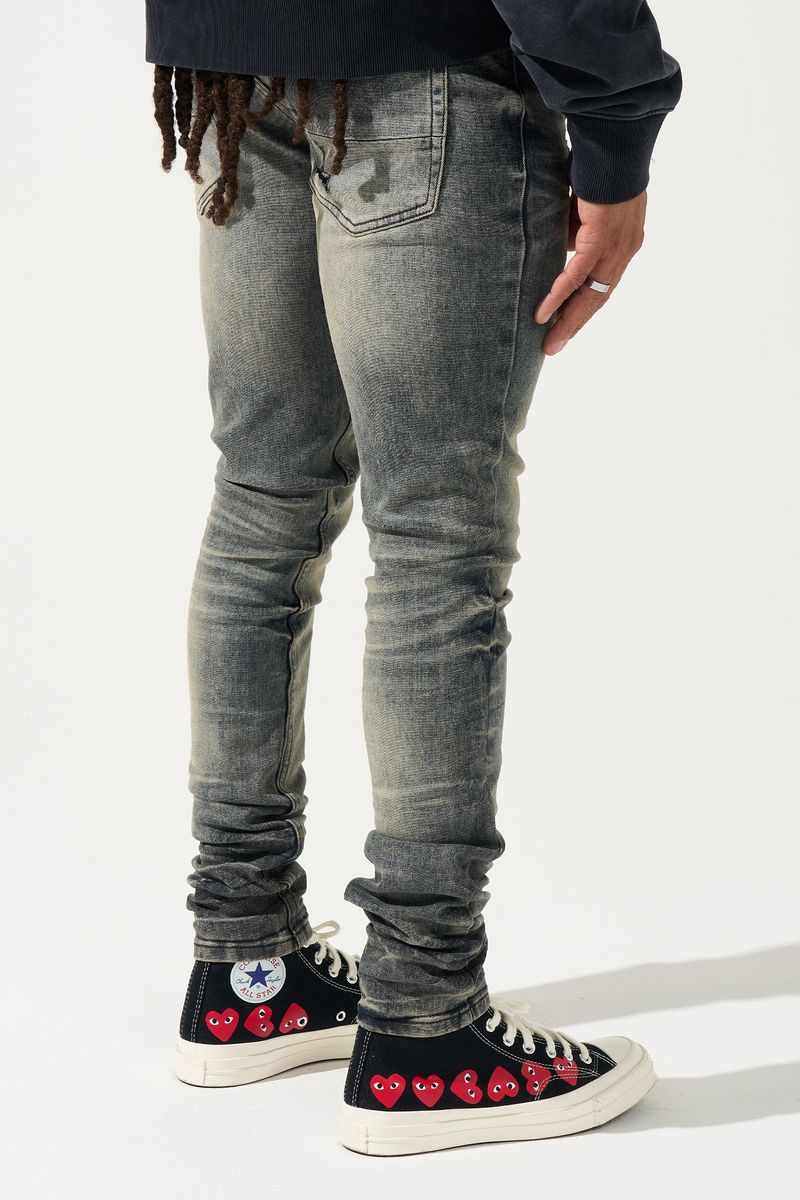 Serenede Gunmetal Jeans Steel Blue Grey Overdye