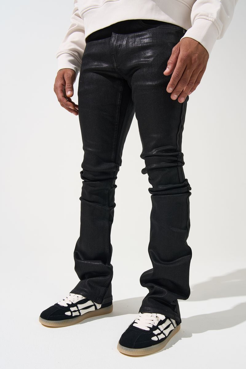 Serenede ONYX Stacked Jeans Coated Black