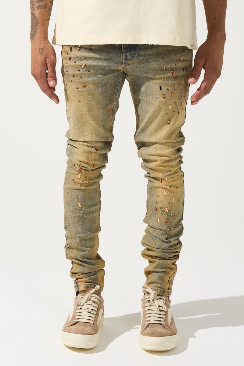 Serenede Networth Jeans Sand Wash