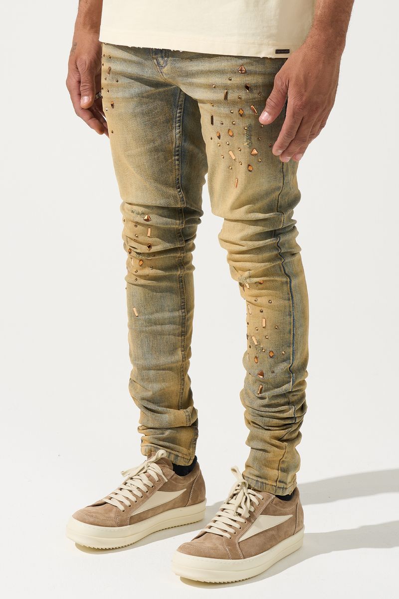 Serenede Networth Jeans Sand Wash