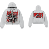 Shattered Hearts Sports Club 94 Hoodie Grey