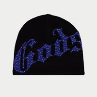 Godspeed OG Logo Studded Beanie Black/Blue