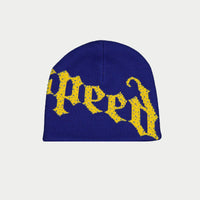Godspeed OG Logo Studded Beanie Blue/Yellow