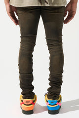 SERENEDE Cortado Espresso Brown Coffee Wash Jeans
