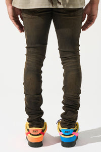 SERENEDE Cortado Espresso Brown Coffee Wash Jeans