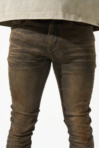 SERENEDE Cortado Espresso Brown Coffee Wash Jeans