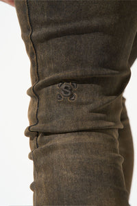 SERENEDE Cortado Espresso Brown Coffee Wash Jeans
