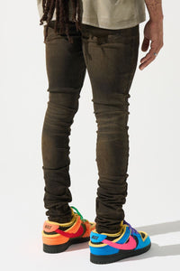 SERENEDE Cortado Espresso Brown Coffee Wash Jeans
