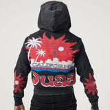 Duaa Dreams Zip Up Hoodie Black Black / Red