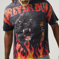 Duaa Panther Tee Black