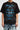 First Row Silence Angel Rhinestone Tee Black / Blue