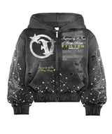 Vtilted Apex Zip Up Hoodie Vintage Black