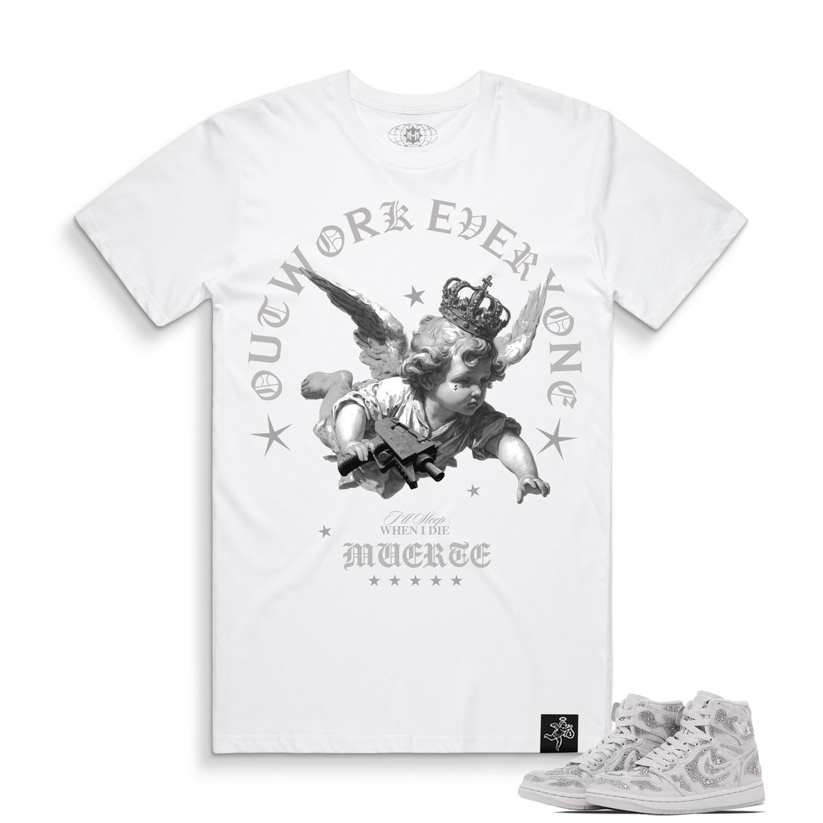 Hasta Muerte Uzi Take Over Tee White