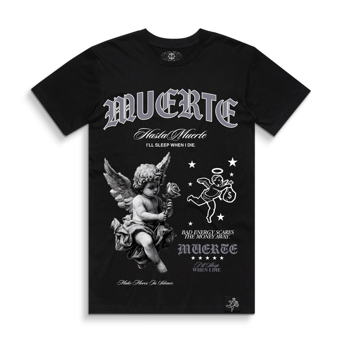 Hasta Muerte HM Rose For You Tee Black