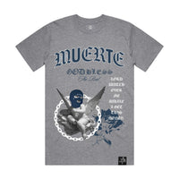 Hasta Muerte OE Chain & Rose Tee Athletic Heather