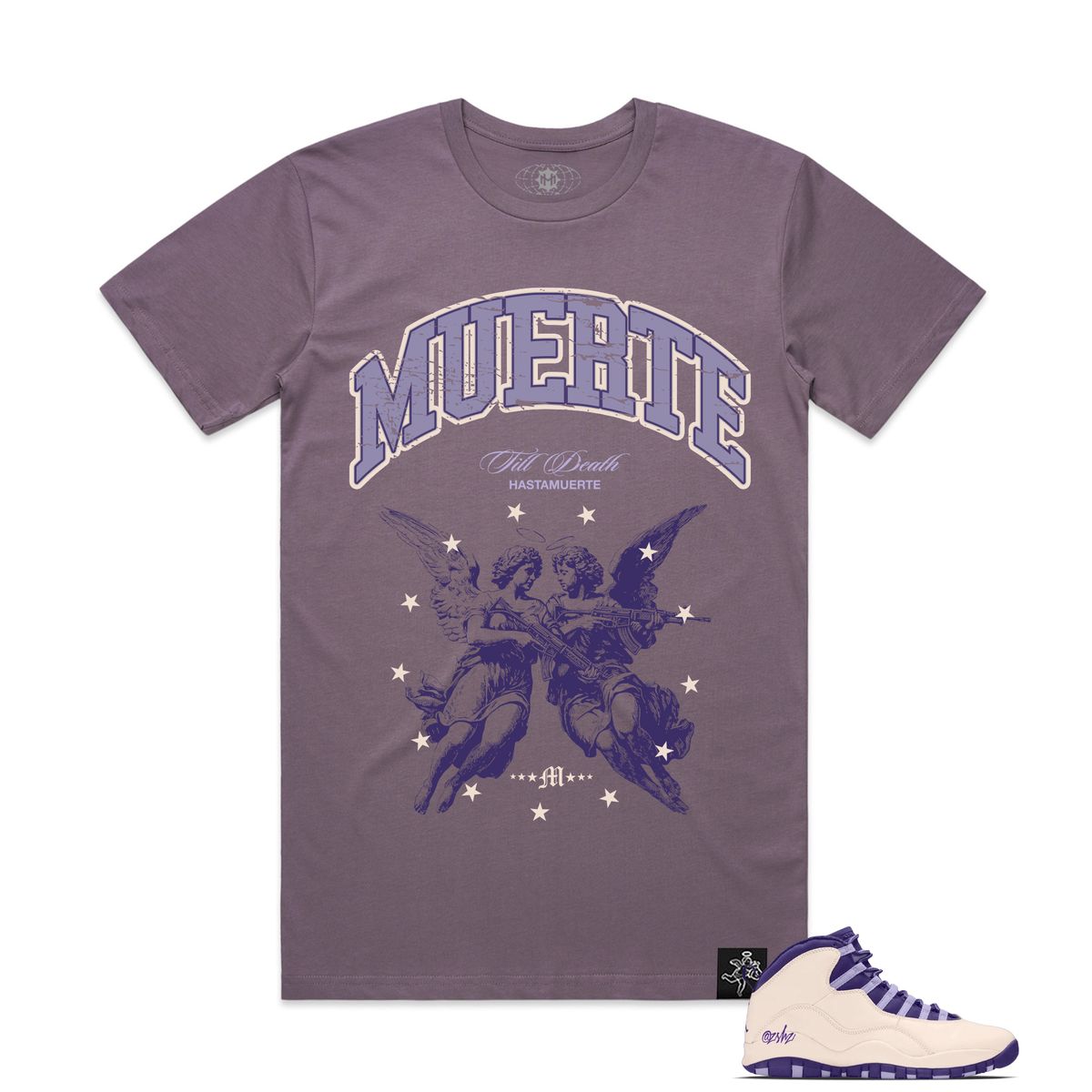 Hasta Muerte Till Death Tee Mauve