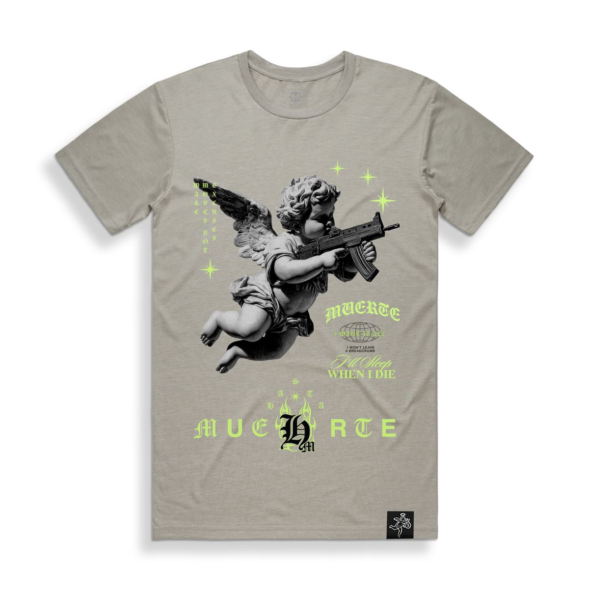 Hasta Muerte OE Air Defense Tee Light Gray