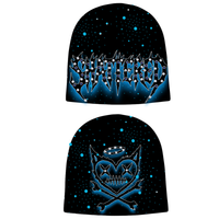 Shattered Hearts Shattered Beanie Black Blue