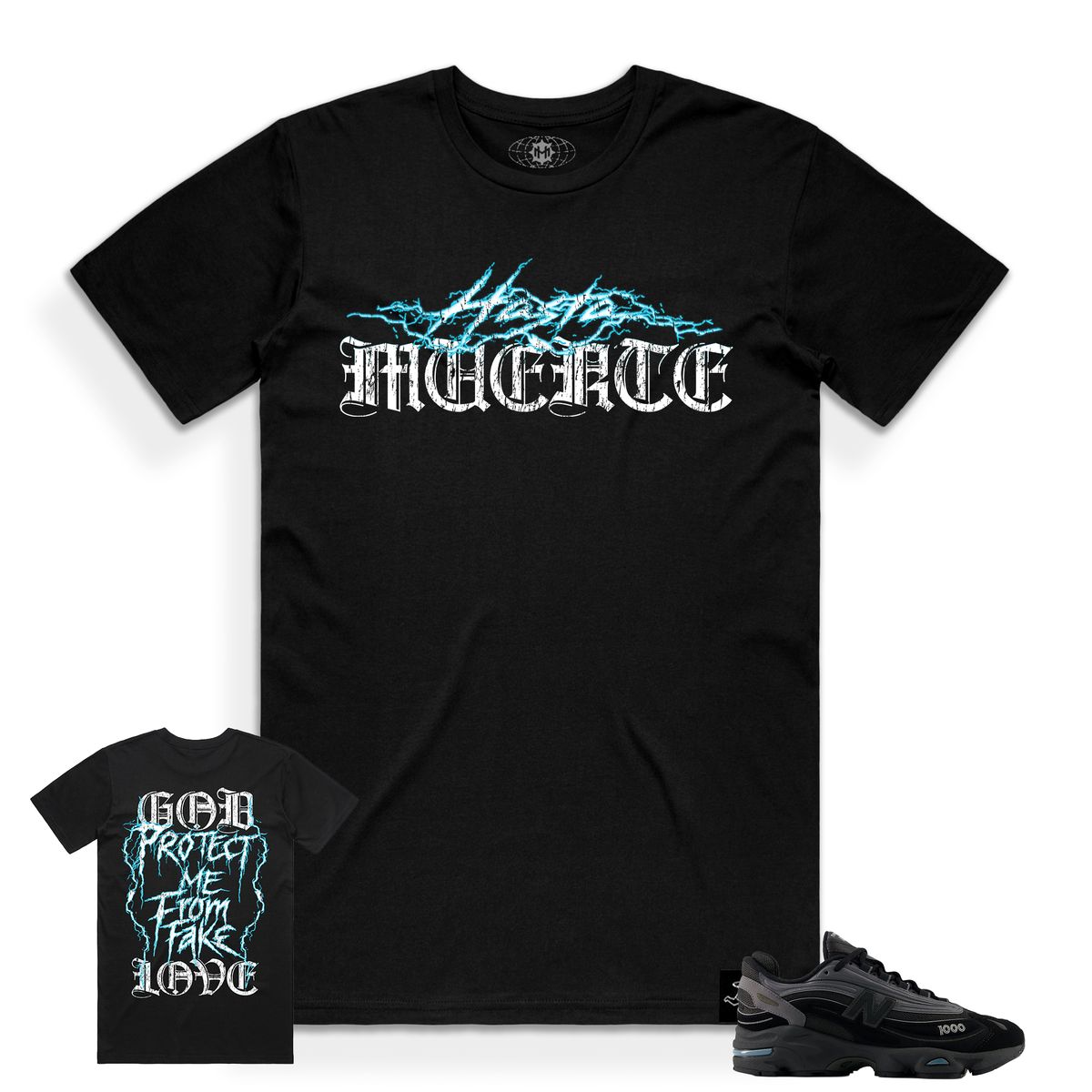 Hasta Muerte HM Static Faith Tee Black