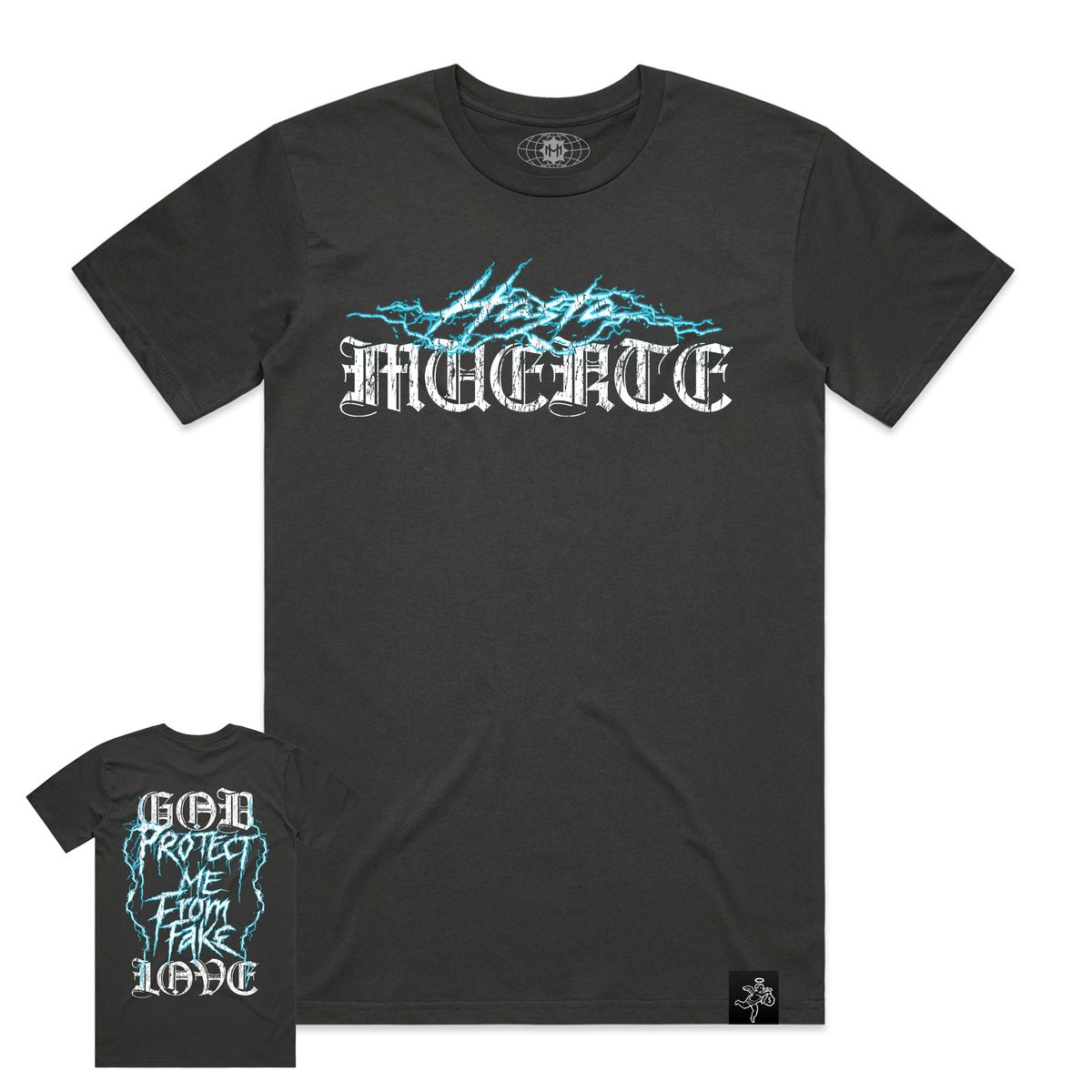 Hasta Muerte HM Static Faith Tee Coal