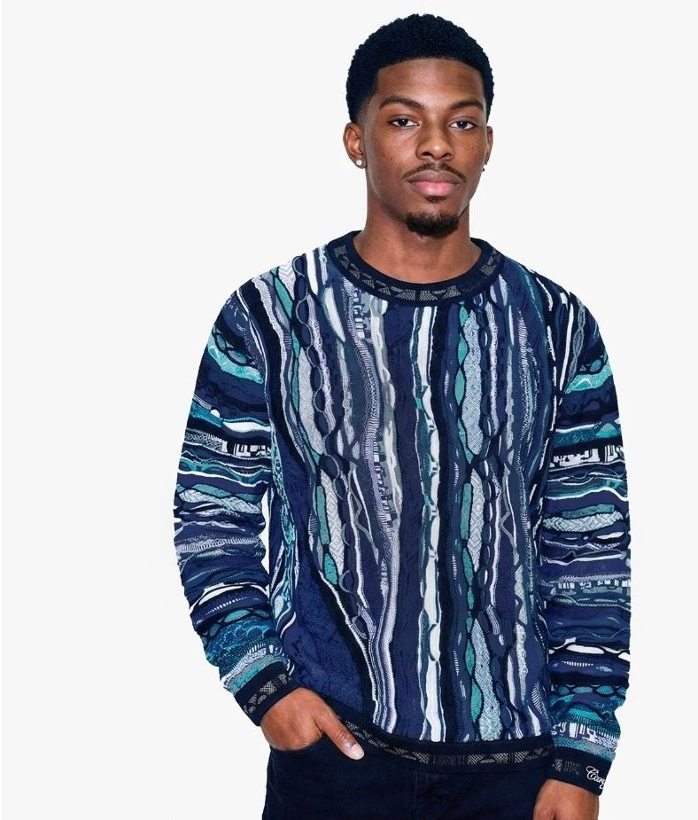 Coogi Australia Crewneck Sweater Canberra Blue