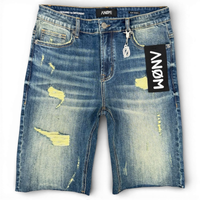 Anom 'Nightfall' Denim Shorts Medium Blue Wash
