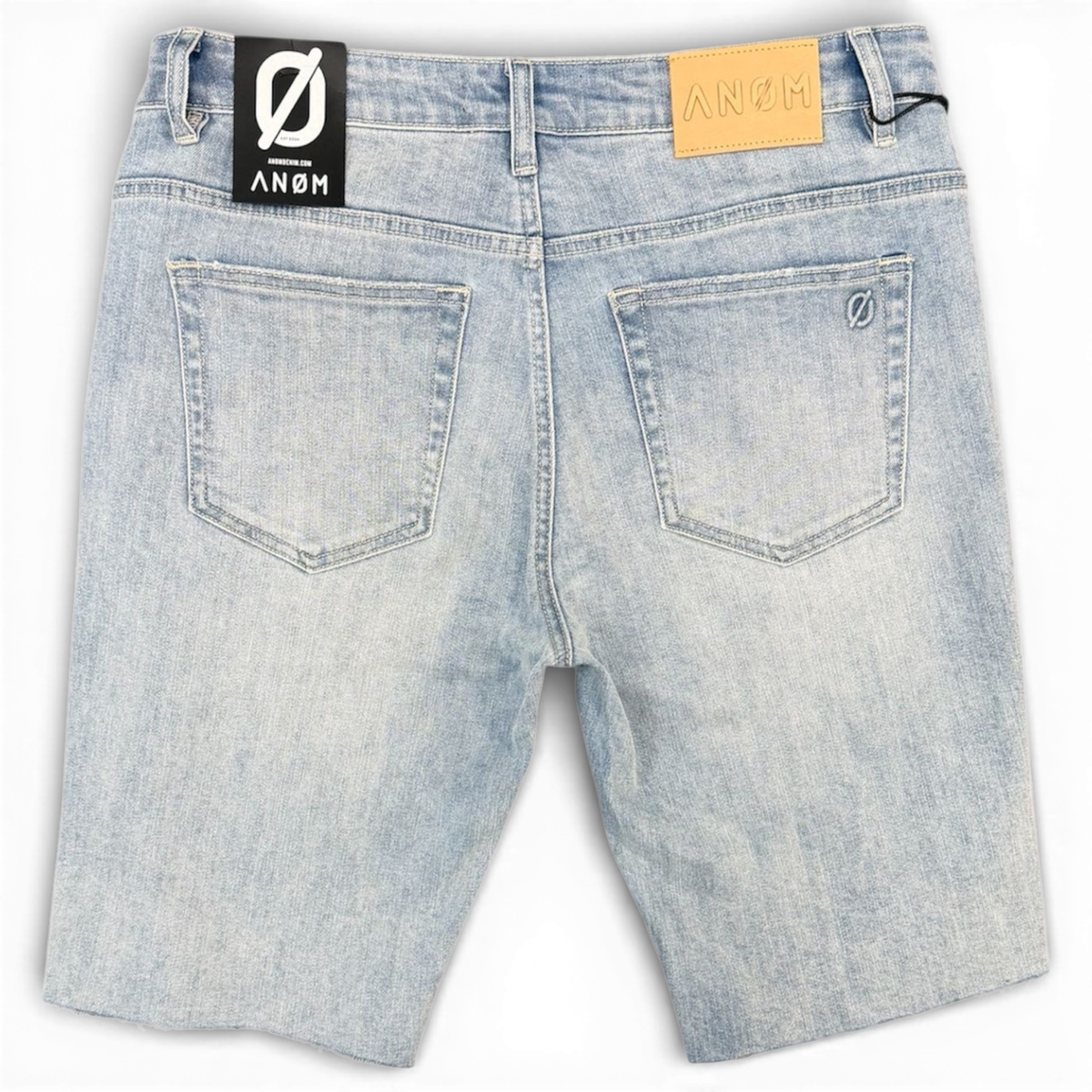 Anom 'Ghost' Denim Shorts Ice Blue Wash