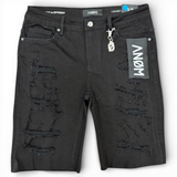 Anom 'Prime' Denim Shorts Jet Black Wash