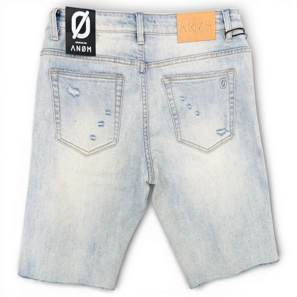 Anom 'Prime' Denim Shorts Ice Blue Wash