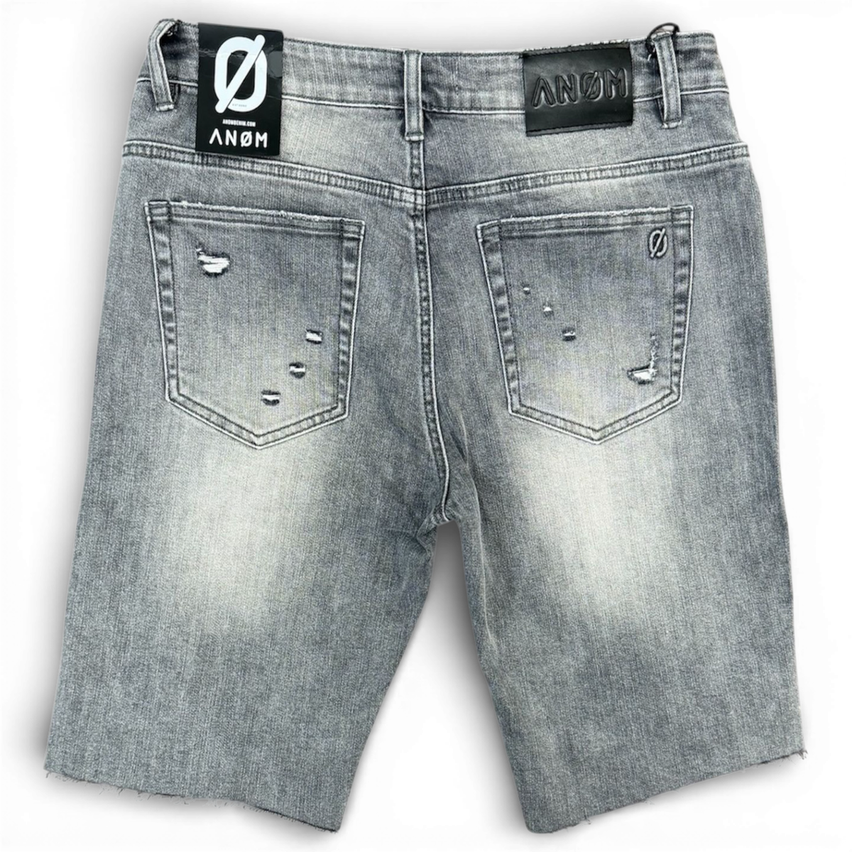 Anom 'Prime' Denim Shorts Light Gray Wash